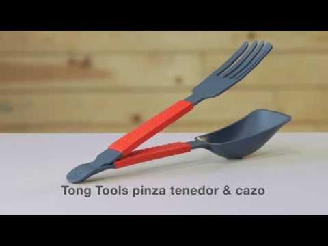 Kuhn Rikon Tong Tools Utensilos Pinza Tenedor & Cazo (español)
