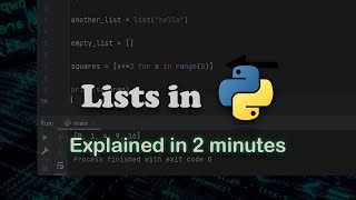 Download the video "Python Lists Explained in 2 Minutes"
