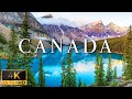 FLYING OVER CANADA (4K UHD) - Relaxing Music With Stunning Beautiful Nature (4K Video Ultra HD)