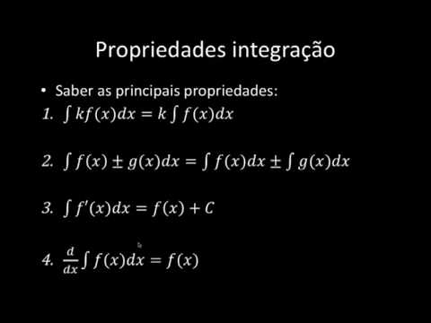 Integrais 8 - Propriedades de Integração