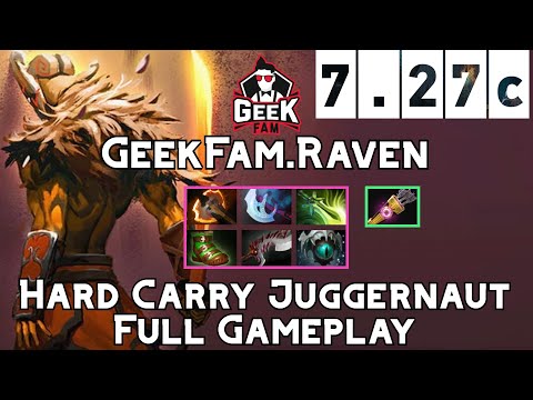 Juggernaut | GeekFam.Raven | Hard Carry Juggernaut Full Gameplay | 7.27c Full Gameplay