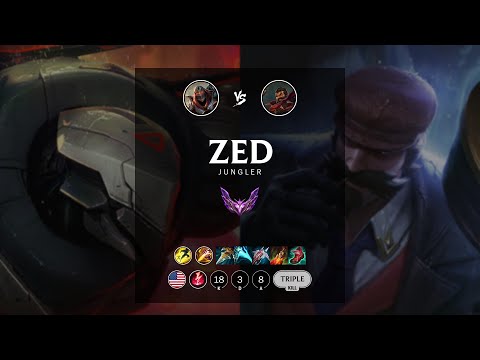 Zed Jungle vs Graves - NA Master Patch 12.8