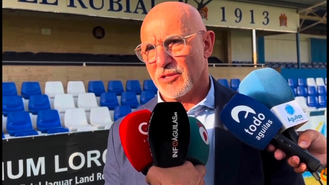 El seleccionador nacional, Luis de la Fuente, volverá a Águilas el próximo 14 de octubre