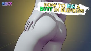 How to Rig a Character's Butt in Blender! - Blender Tutorial