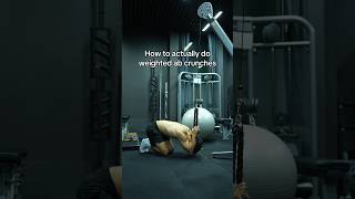 How to ACTUALLY do CABLE ab crunches #abs #absworkout