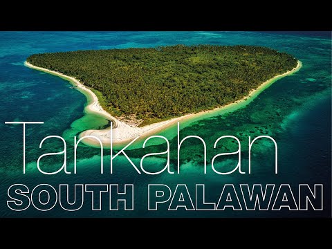 TANKAHAN BEACH by drone - South PALAWAN, Philippines
