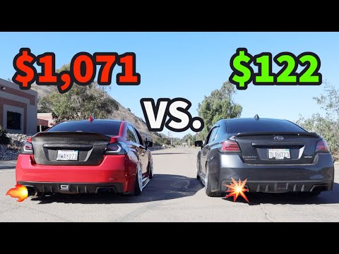 Subaru WRX: CHEAP Vs. EXPENSIVE Single Exit Exhaust!