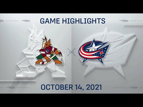 NHL Highlights | Coyotes vs. Blue Jackets - Oct. 14, 2021