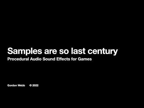 01 Procedural Audio for Game Platforms (Unity and Unreal Engine)