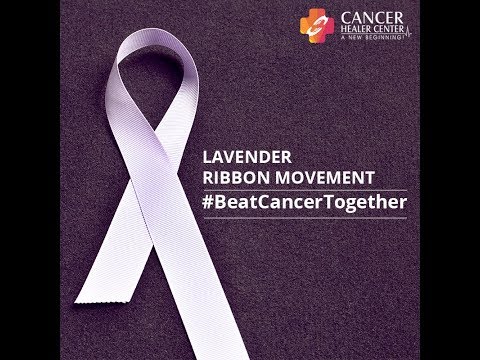Lavender Ribbon Movement by Cancer Healer Center to #BeatCancerTogether