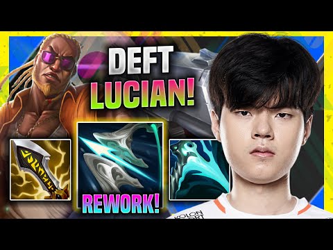 DEFT TRIES FIRST TIME NEW LUCIAN REWORK! - HLE Deft Plays Lucian ADC vs Ezreal! | Season 11
