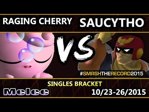 STR2015 - Raging Cherry (Jigglypuff) Vs. SaucyTho (Captain Falcon) SSBM Top 64 - Smash Melee