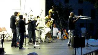 Kenny Carr and the Tigers under the lights at Vintage Band Festival 2010
