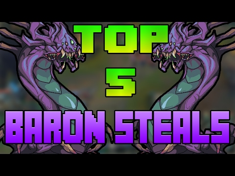 Top 5 Baron Steals of the Day | League of Legends | Patch 7.2 | Patch 7.3 | 1.31.2017
