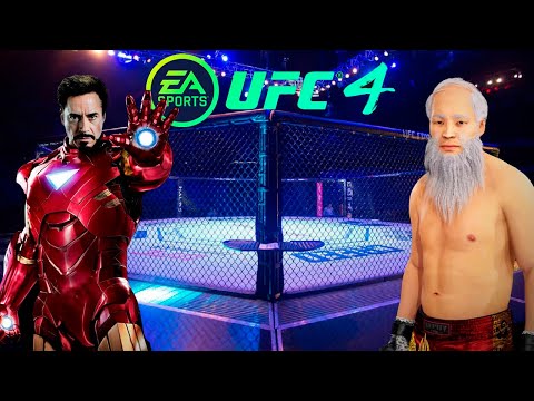 UFC4 Old Bruce Lee vs Marvel Iron Man EA Sports UFC 4