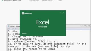 Missing data in Excel  xlam to xlsx (Get Data Back)