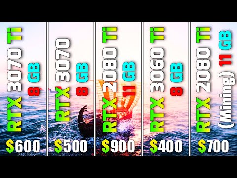 RTX 3070 Ti vs RTX 3070 vs RTX 2080 Ti vs RTX 3060 Ti vs RTX 2080 Ti (2 Years Mining)