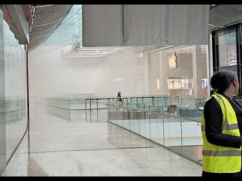 Watch video of Westfield shopping center fire  #Westfield #Stratford