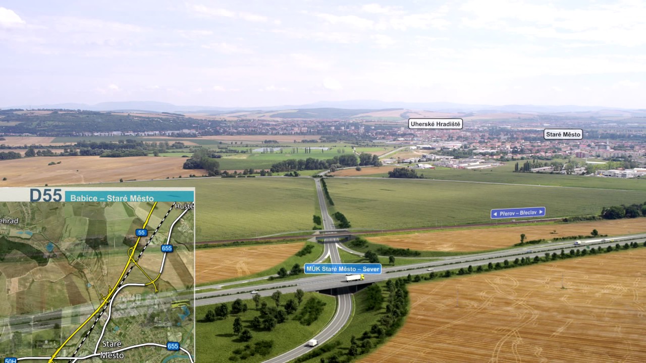 ŘSD ČR - Dálnice D55, stavba 5507 Babice – Staré Město