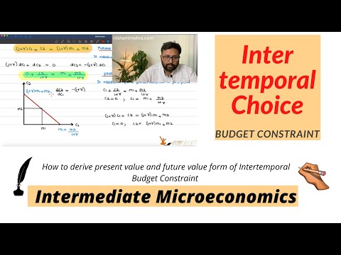 Intertemporal Choice | Budget Constraint | Present Value Form and Future Value Form | 26 |