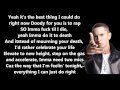 You're Never Over - Eminem // Lyrics On Screen [HD]