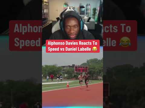 Alphonso Davies Reacts To IShowSpeed vs Daniel Labelle Race 😂