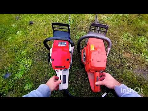 Greencut gs750x vs Husqvarna 365 porównanie brzmienia. Piła pilarka motorowa spalinowa.