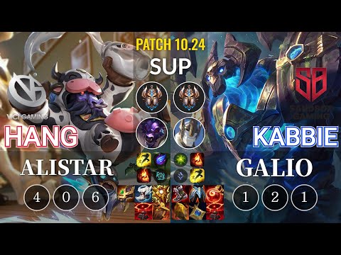 VG Hang Alistar vs SB Kabbie Galio Sup - KR Patch 10.24
