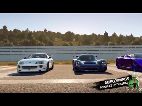 Forza Horizon 2 - Dragrace (Supra vs Ultima GTR vs Bugatti EB110)