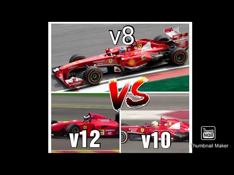 Ferrari F1 v8 vs v10 vs v12 PURE SOUND