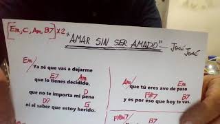 AMAR SIN SER AMADO  José José  COVER