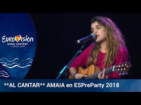Amaia canta 'Al Cantar' en ESPreParty 2018 | Eurovisión 2018