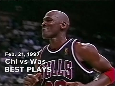 Feb 21, 1997 Bulls vs Bullets best plays