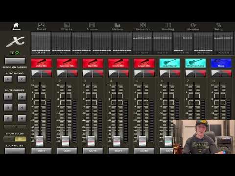 How To Set Up X32 on iPad App (Running In Ear Monitors and Mixing FOH at the Same Time)