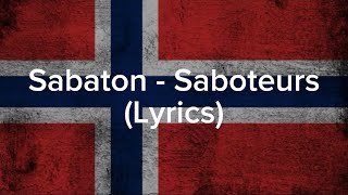 Sabaton - Saboteurs (lyrics) (English/Norsk)