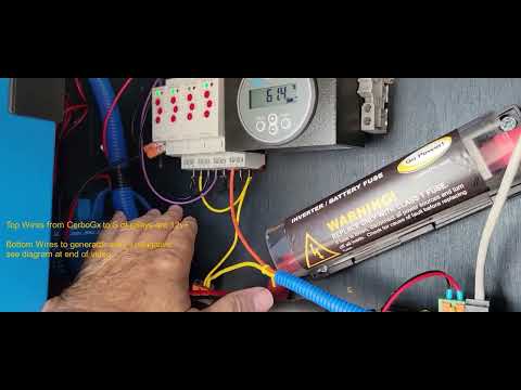 Automatic Generator Start CerboGX start/stop/prime setup. Onan5500 controlled by Victron Cerbo Gx
