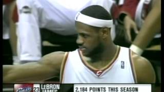 Lebron James 46 pts, season 2006 cavs vs mavs