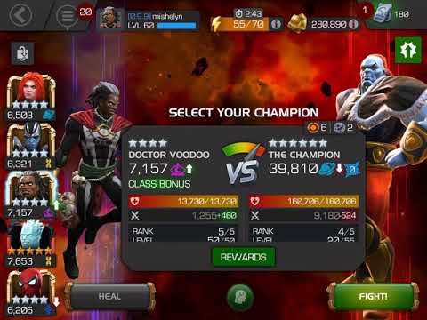 MCOC mishelyn - Dr. Voodoo vs The Champion (Uncolected EQ)