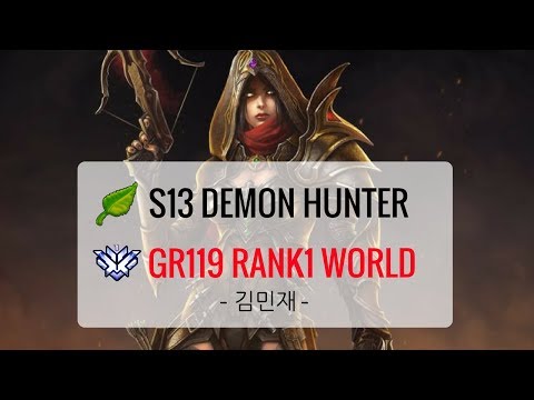 [Diablo 3] GOD DH S13 #1 World GR119 "김민재"