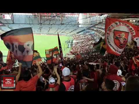 Raça Rubro-Negra cantando o Rap do Pirão contra o Fluminense + Hino das bandeiras - Volta da Raça
