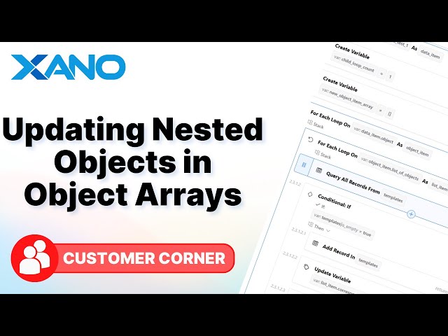 Updating Nested Objects in Object Arrays