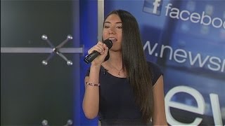 Brianna Alomar interview and National Anthem