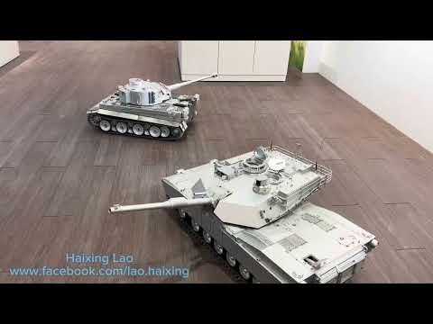 1/8 full metal tiger 1 and Abrams M1A2,CNC workmanship! This two giant guy should be amazing you too