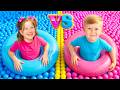 Pink Vs Blue Pool Challenge