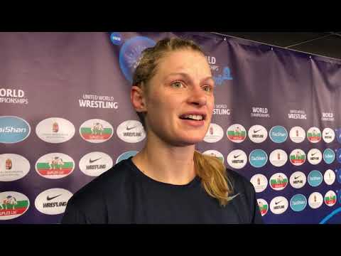 Erin Clodgo wraps up her 2018 World Championships in women’s freestyle at 72 kg