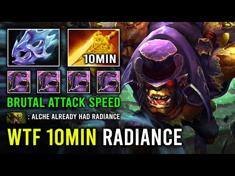 How to Get 10Min Radiance Fastest Jungle Alchemist Super Max Slotted Carry Dota 2