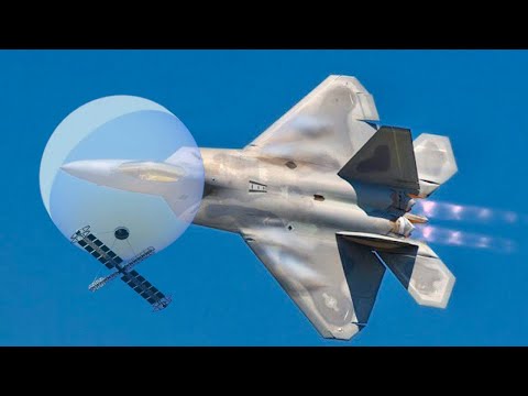 China Spy Balloon Vs F-22 Raptor Spoof Video