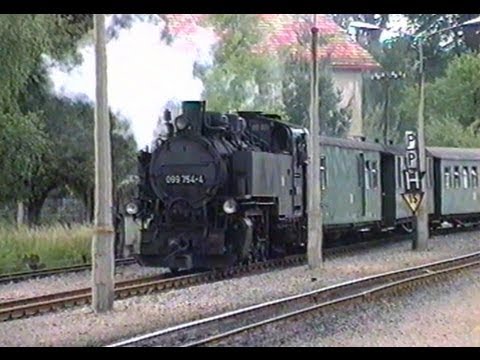 DR-Dampfzugfahrt 1993 mit Schmalspurbahn Radebeul-Ost - Radeburg / Cab ride