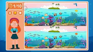 Viki Spotter: Undersea, Level 19 Walkthrough, 1080p/60FPS.