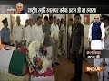 Leaders, actors, commoners gather at Atal ji's residence to pay last respects